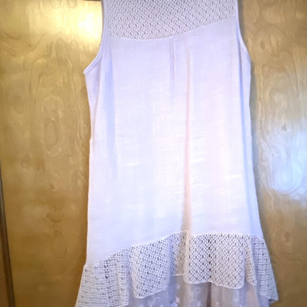 Boho lacy tank tunic - Picture 2 of 5